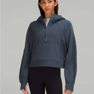 Lululemon - Scuba Oversized Half-Zip Hoodie (M/L) in Iron Blue